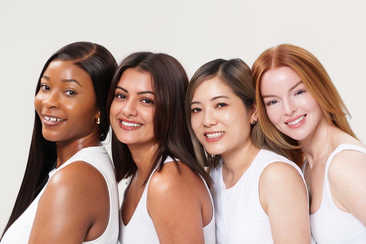 People with a range of skin tones