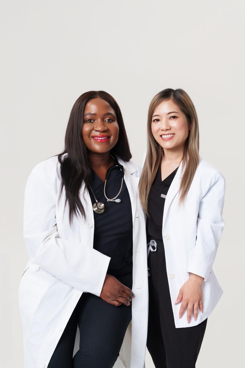 Dr. Omolola Obadan and Nurse Rebecca Park